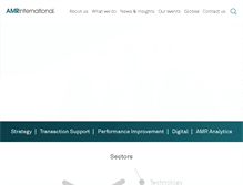 Tablet Screenshot of amrinternational.com